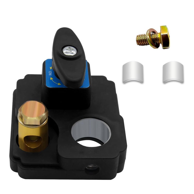 ZmingTek Car Battery Disconnect Switch 12v 24v Heavy Duty Battery Kill Switch Battery Isolator Power Cut Off Switches Battery Shut Off for Preventing Battery Drain of RV Truck Marine Boat (1pc Square) - Image 1
